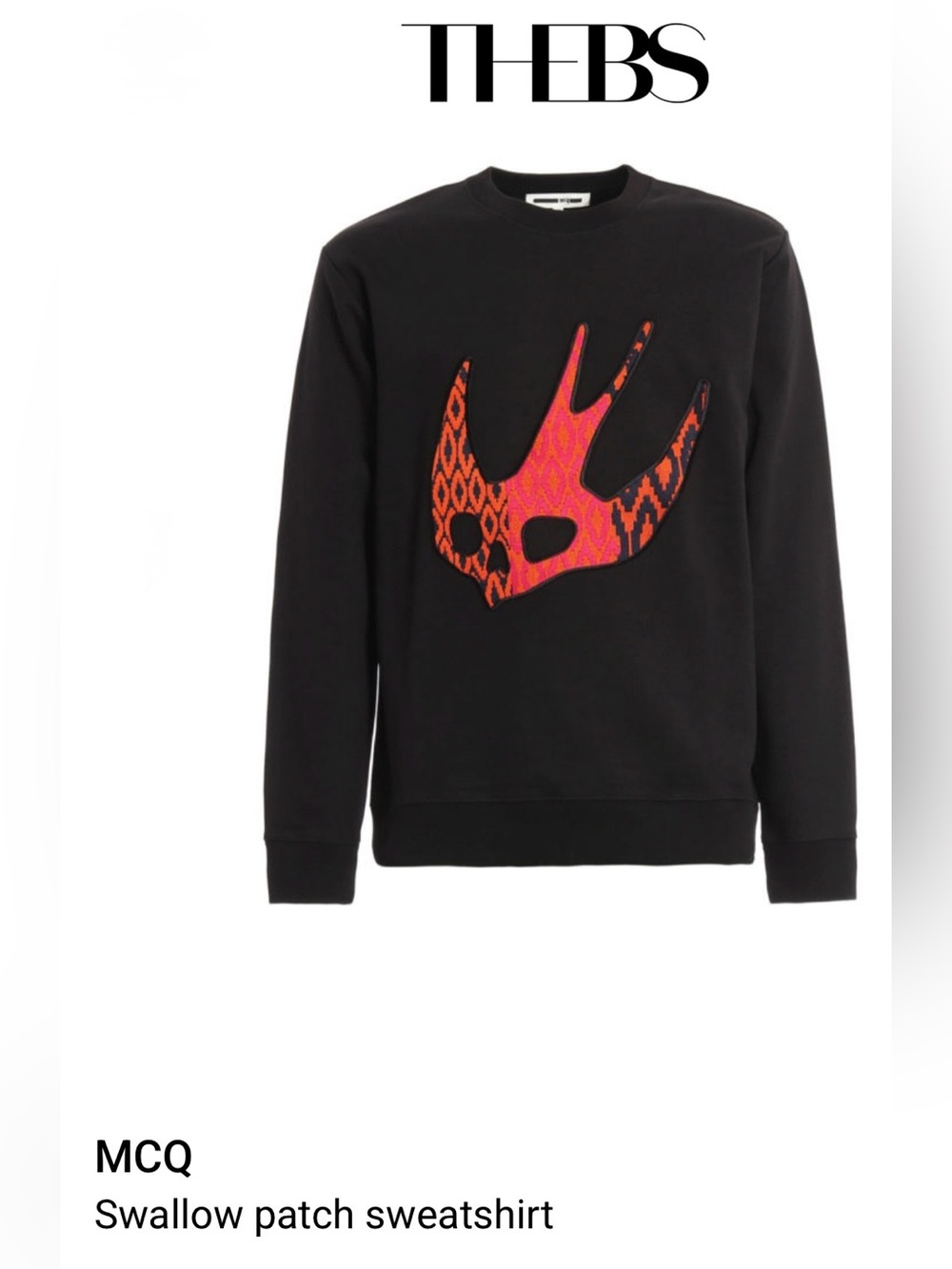 Alexander McQueen McQ Swallow Patch
Sweatshirt in Black size XXXL